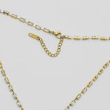 Baguette Crystal Lariat Necklace - Waterproof