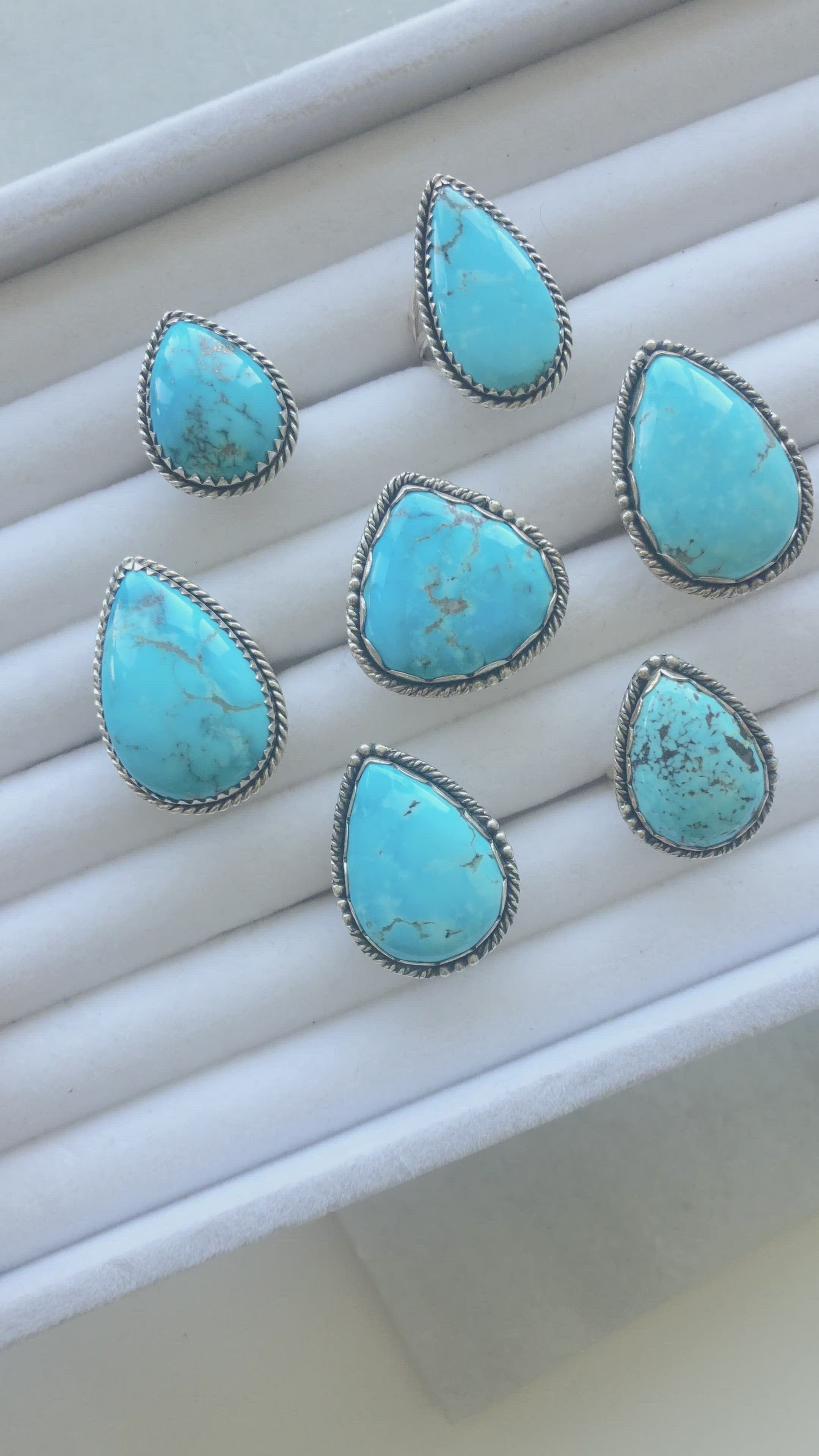 Teardrop hot sale turquoise ring