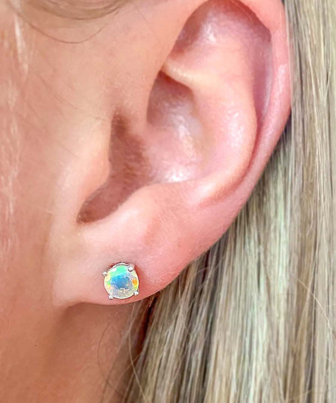 Ethiopian Opal Studs