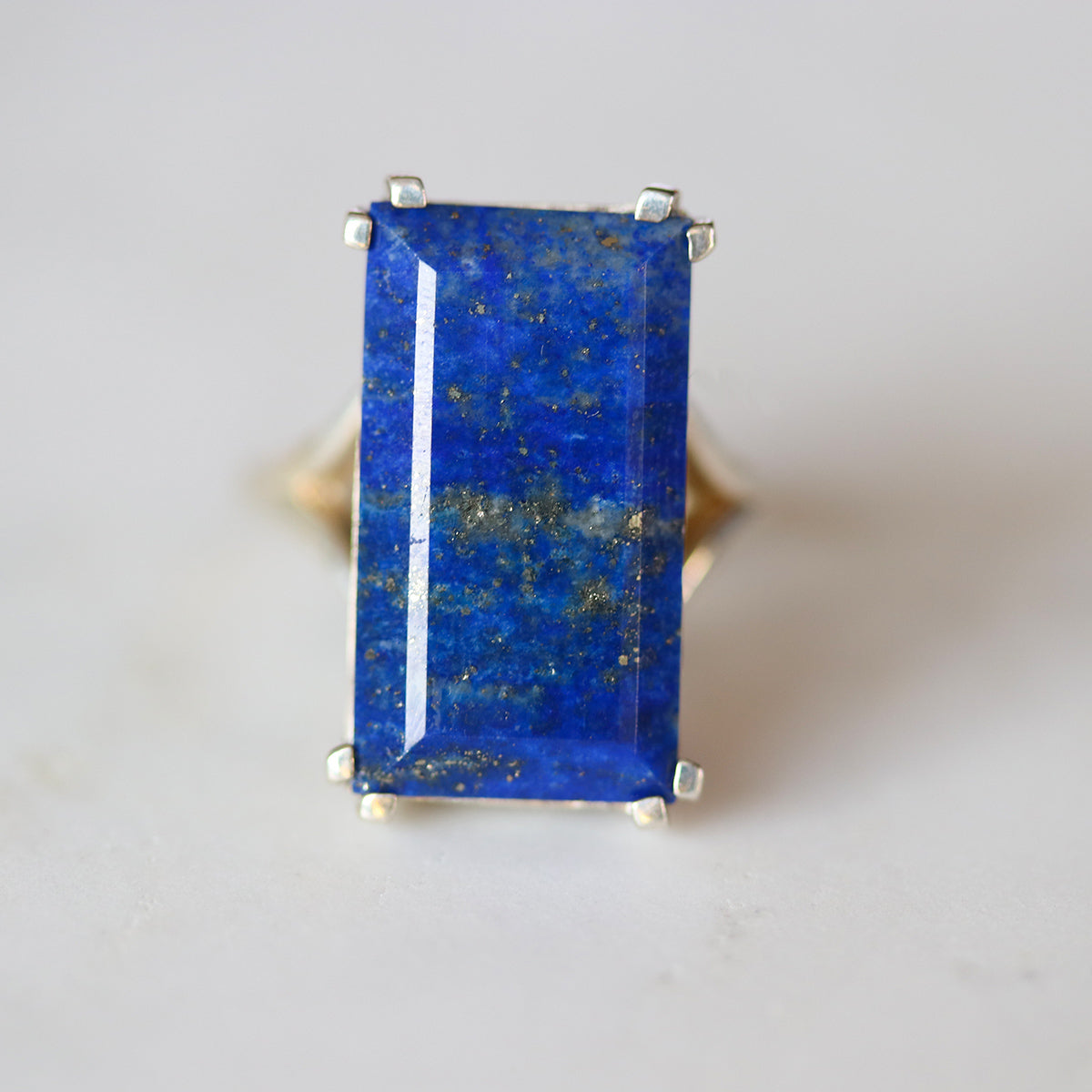lapis lazuli royalty ring 925 sterling silver