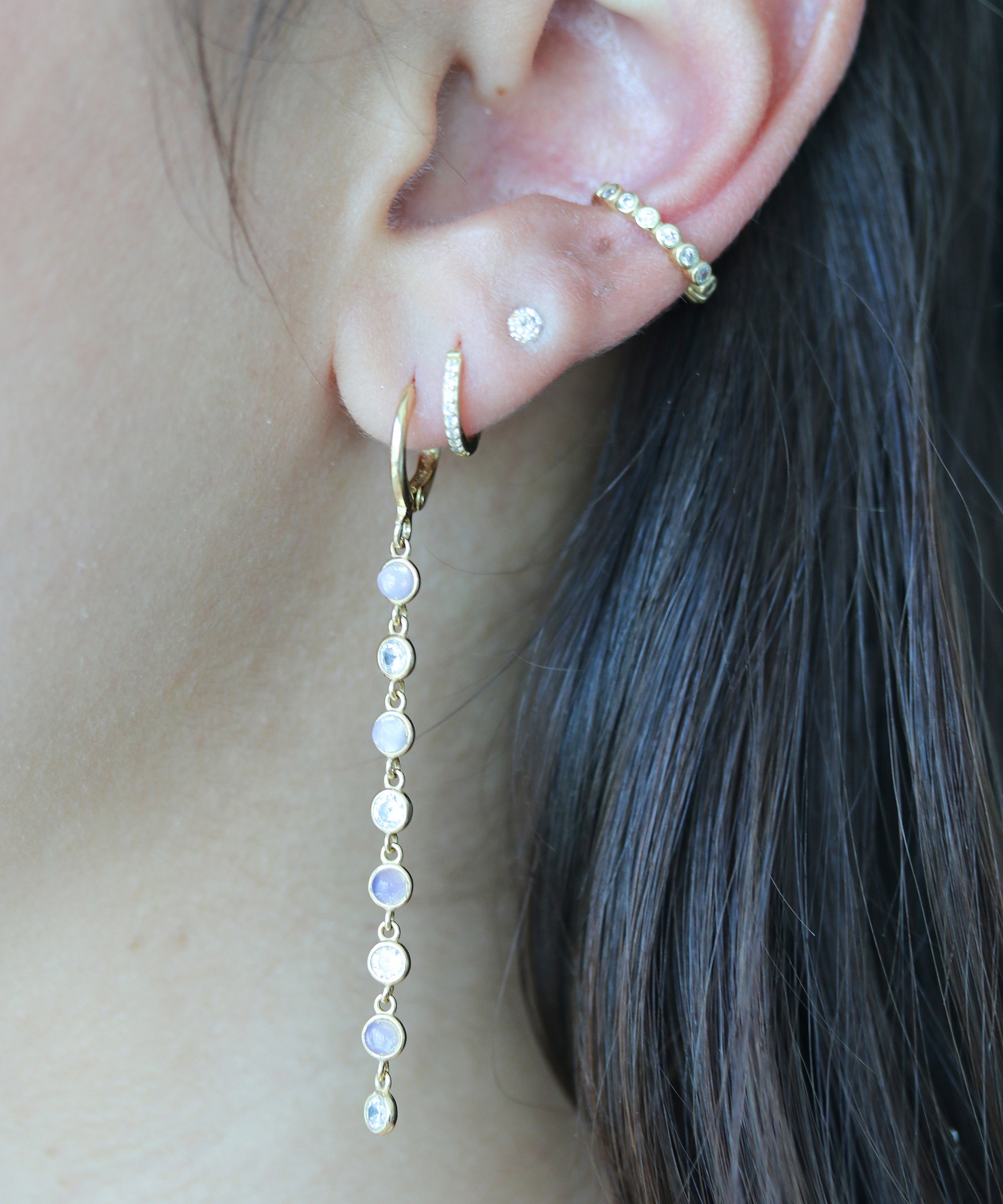 Crystal Spring Ear Cuff