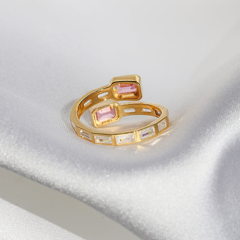 Crystal Wrap Ring - Gold