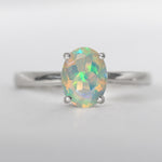 natural ethiopian opal ring 925 sterling silver