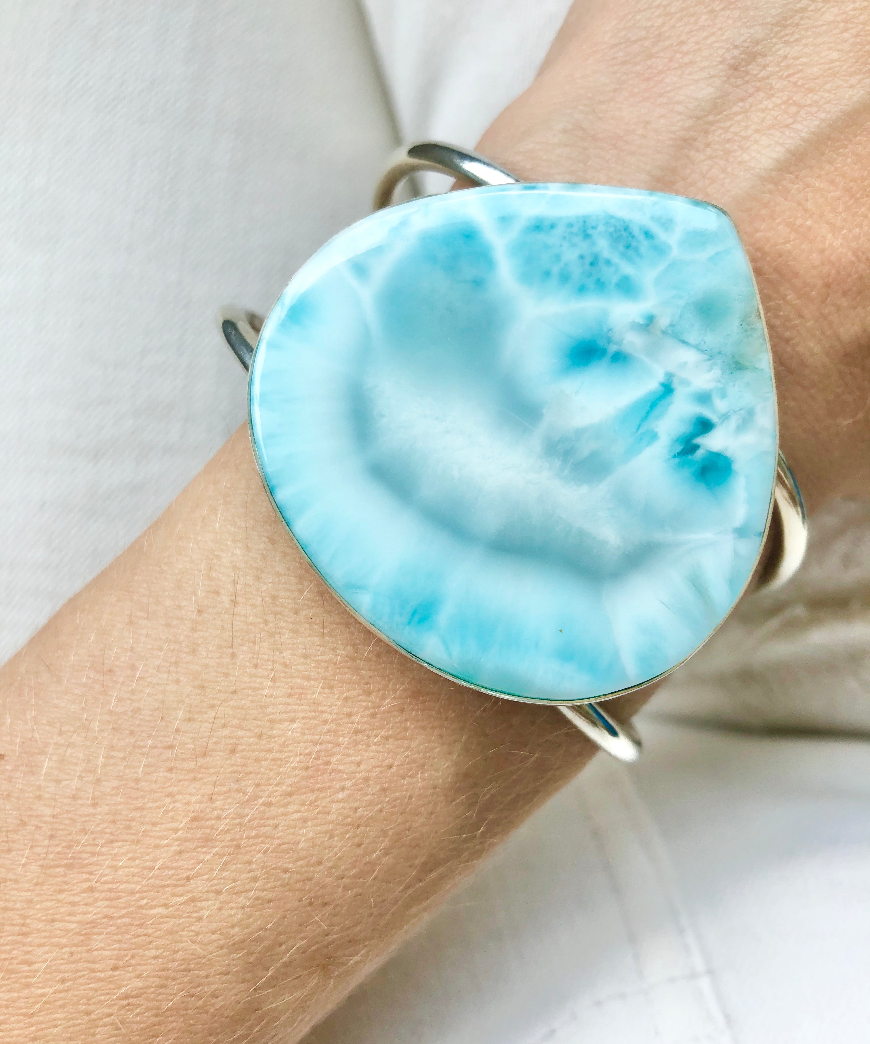 Larimar Artisan Cuff - Pear
