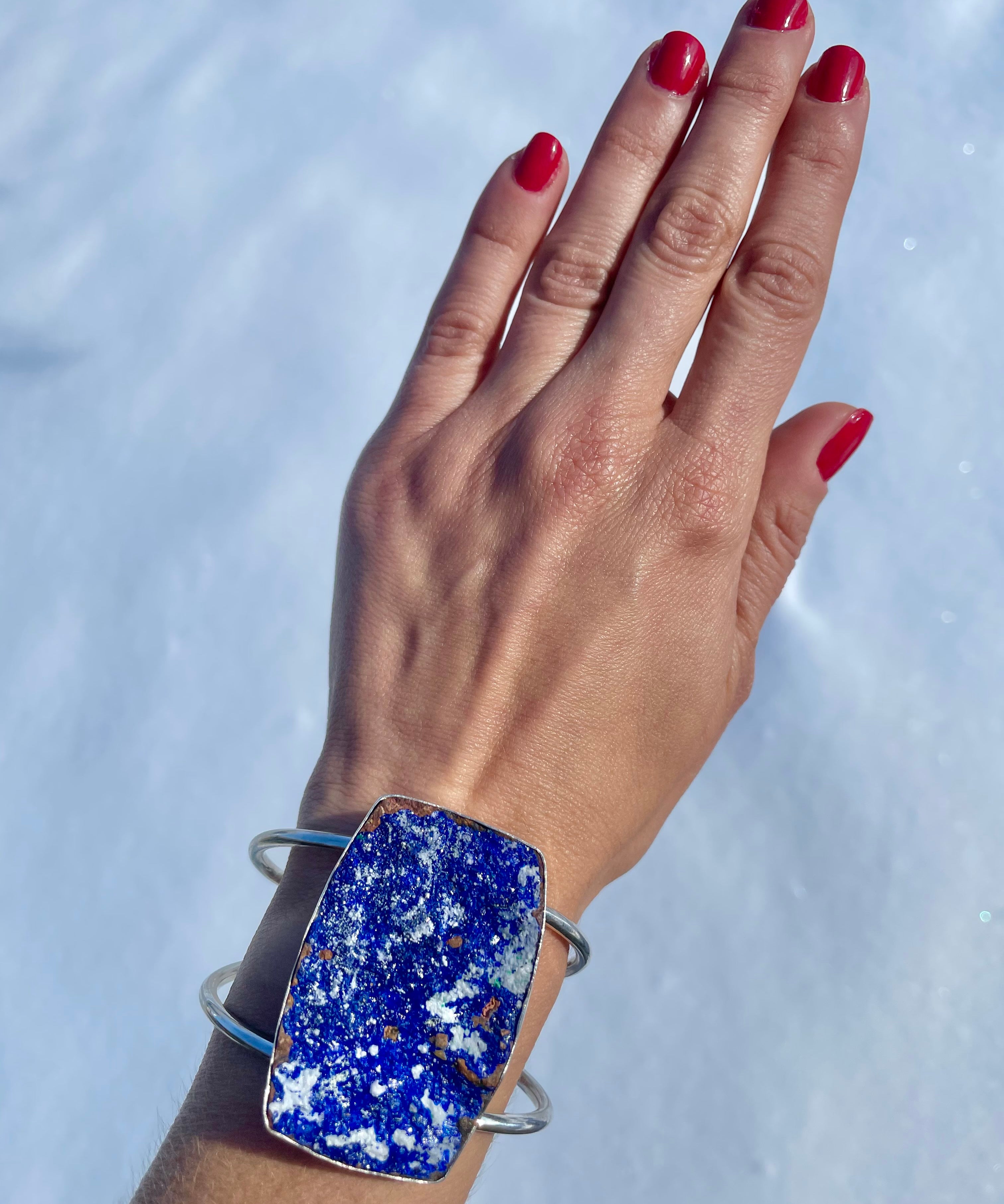 Azurite Artisan Cuff