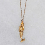 gold vermeil mermaid necklace