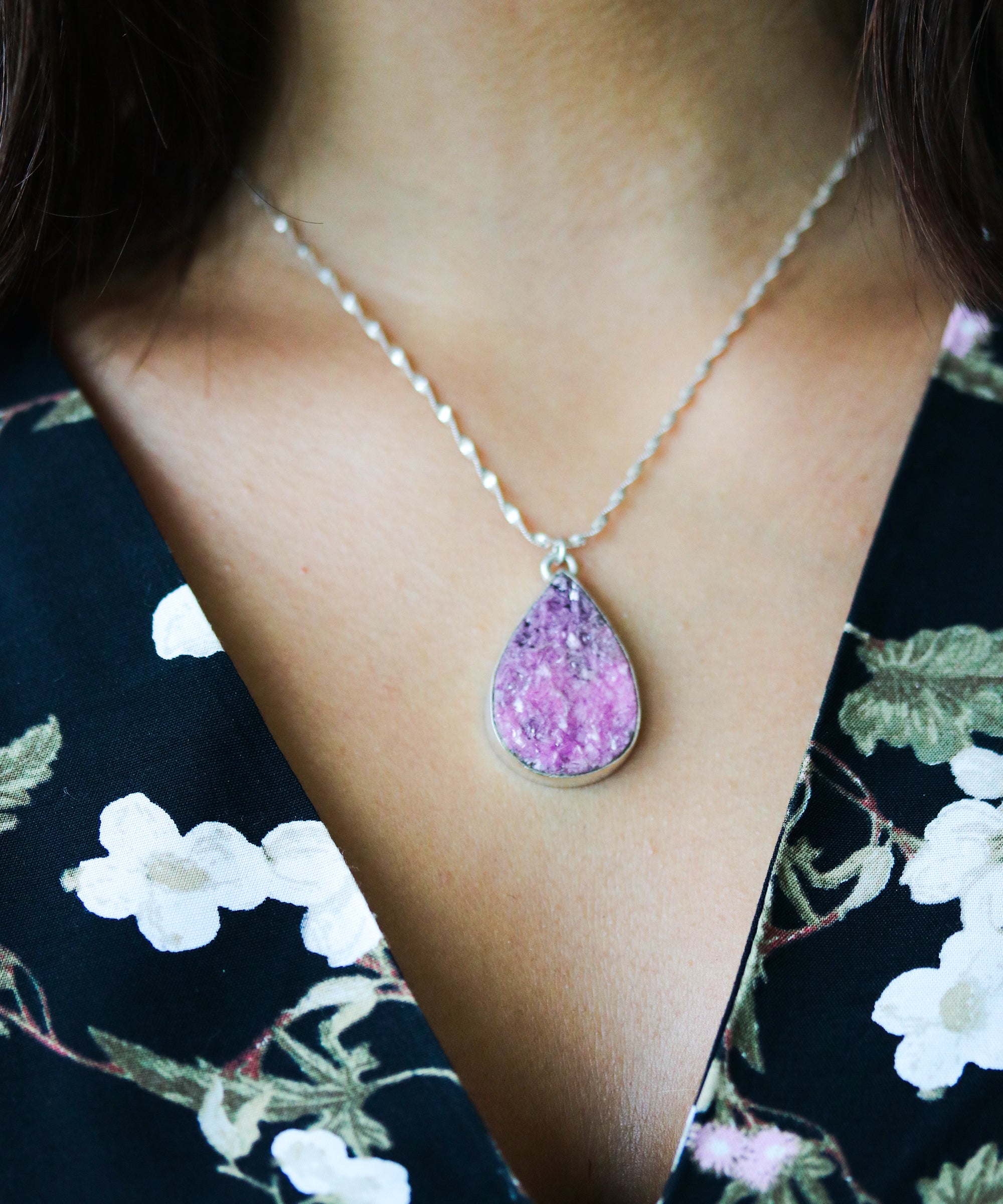 Pink Cobalt Calcite Necklace