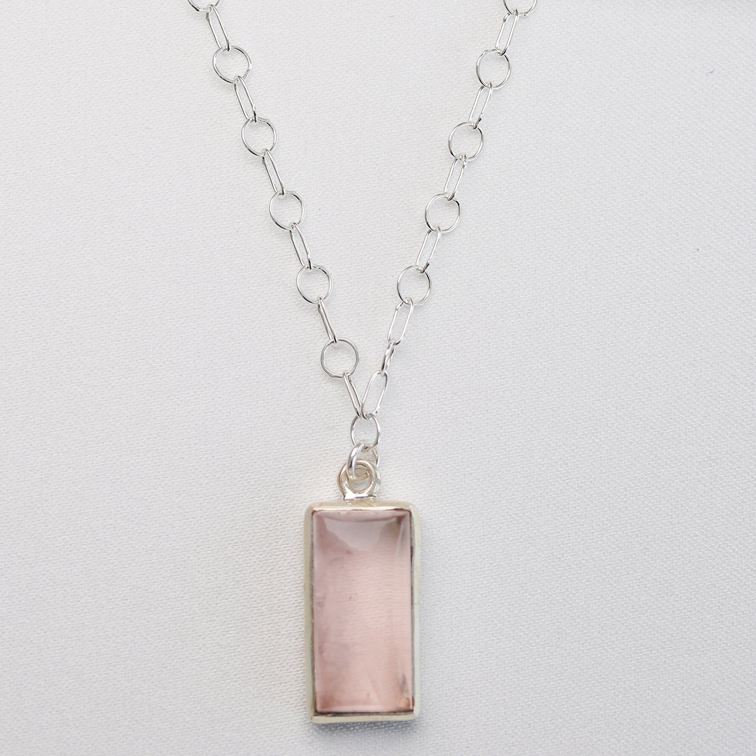 Rose Quartz Geo Necklace