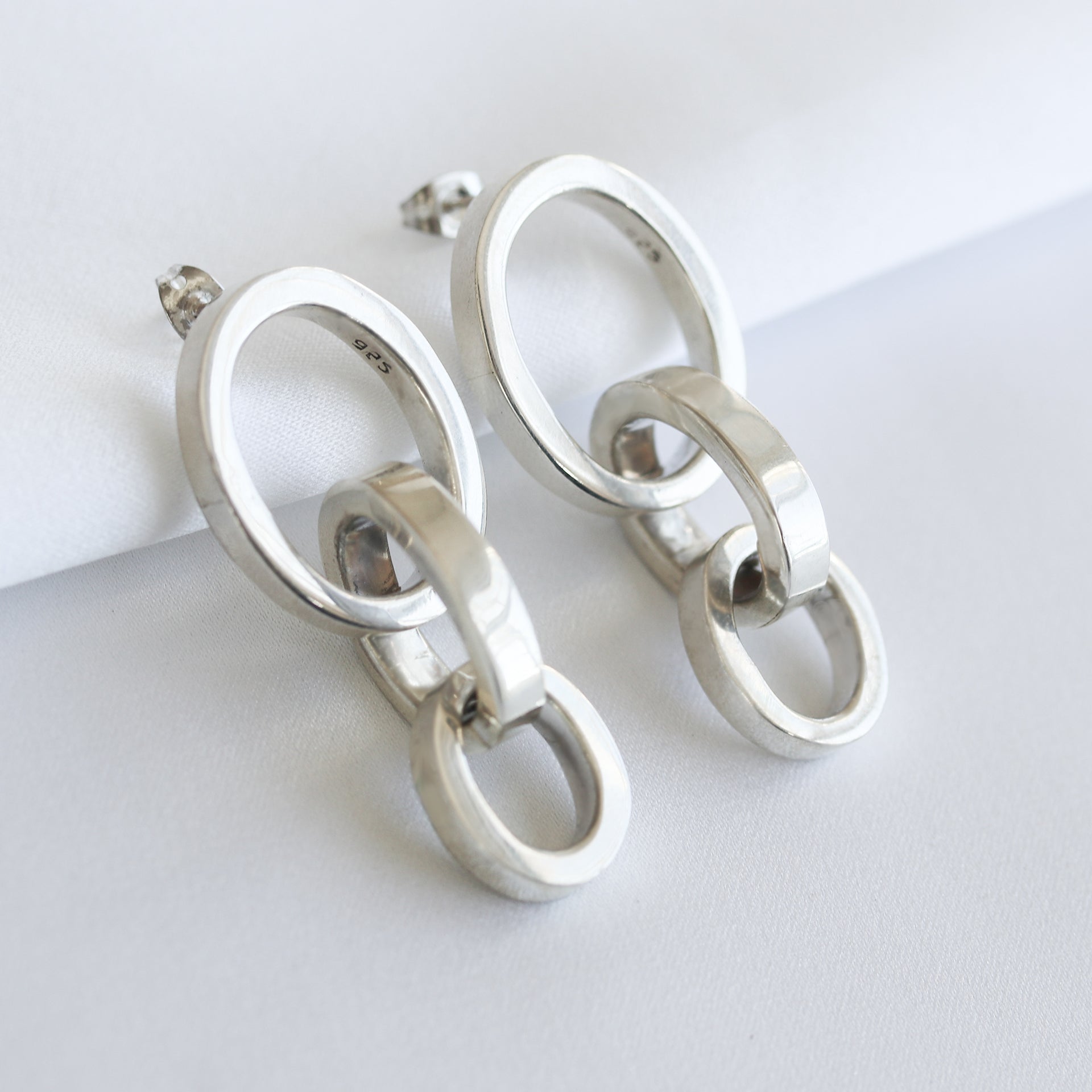 Large Chain Link Earrings – RKNYC