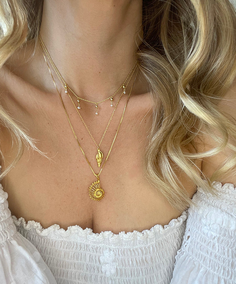 Spiral shell Necklace