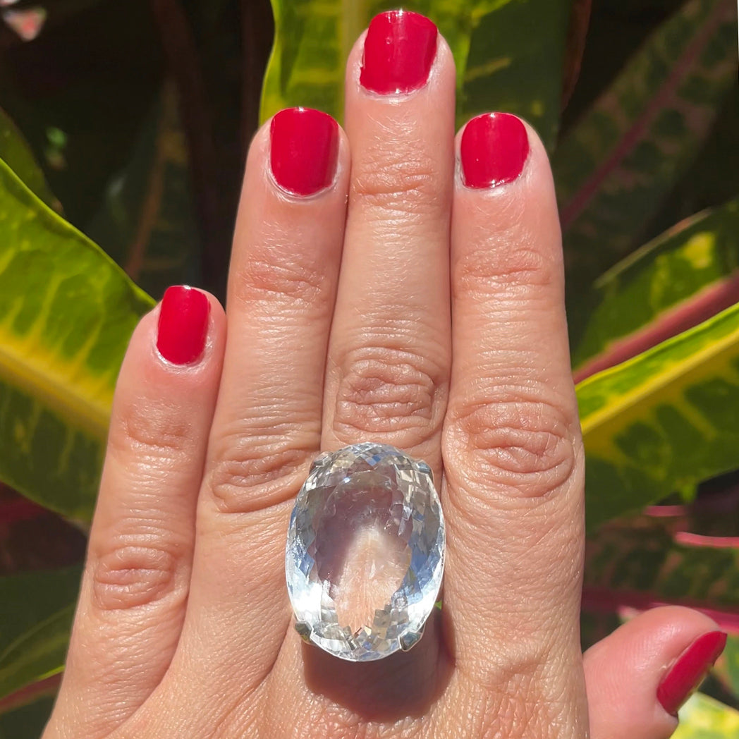 Clear Quartz Stunner Ring