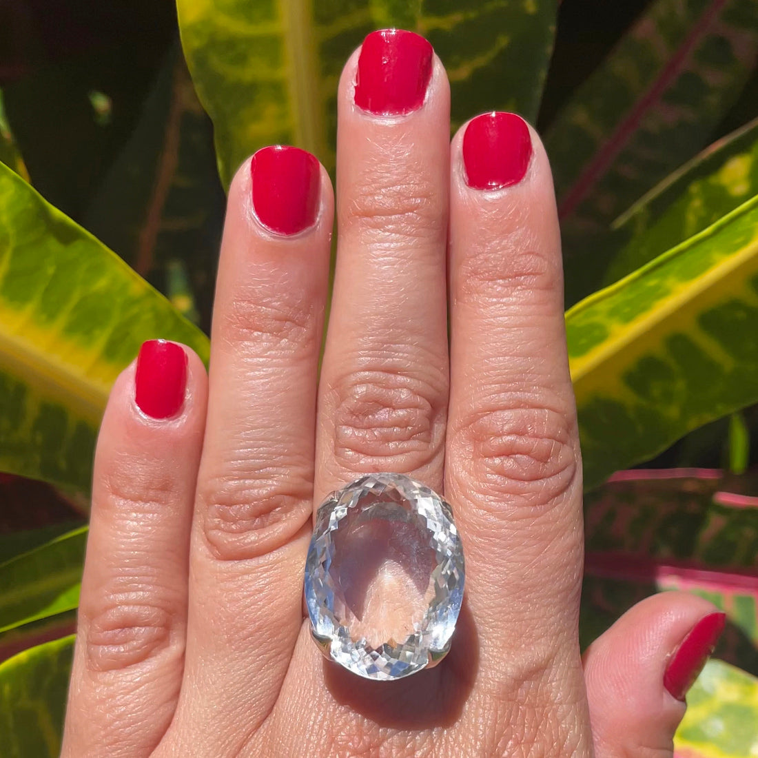 Clear Quartz Stunner Ring