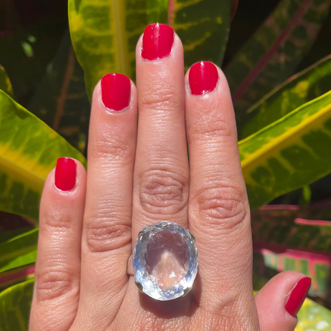 Clear Quartz Stunner Ring