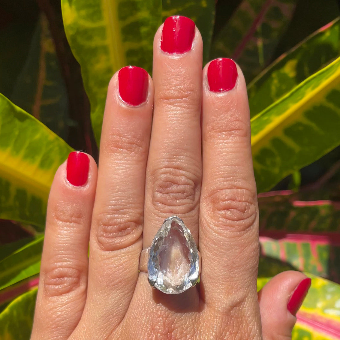 Clear Quartz Stunner Ring