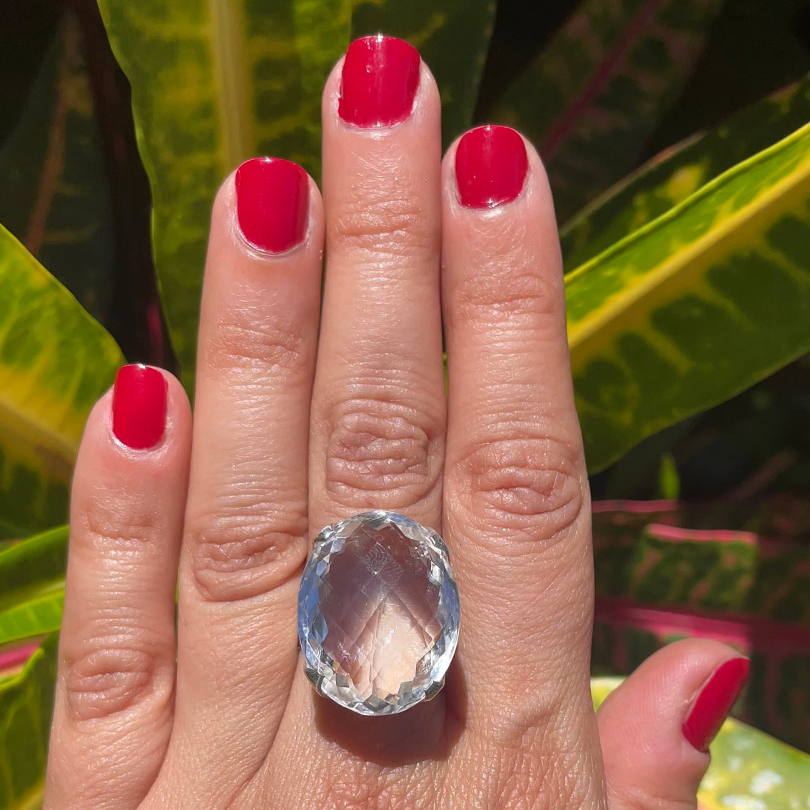 Clear Quartz Stunner Ring