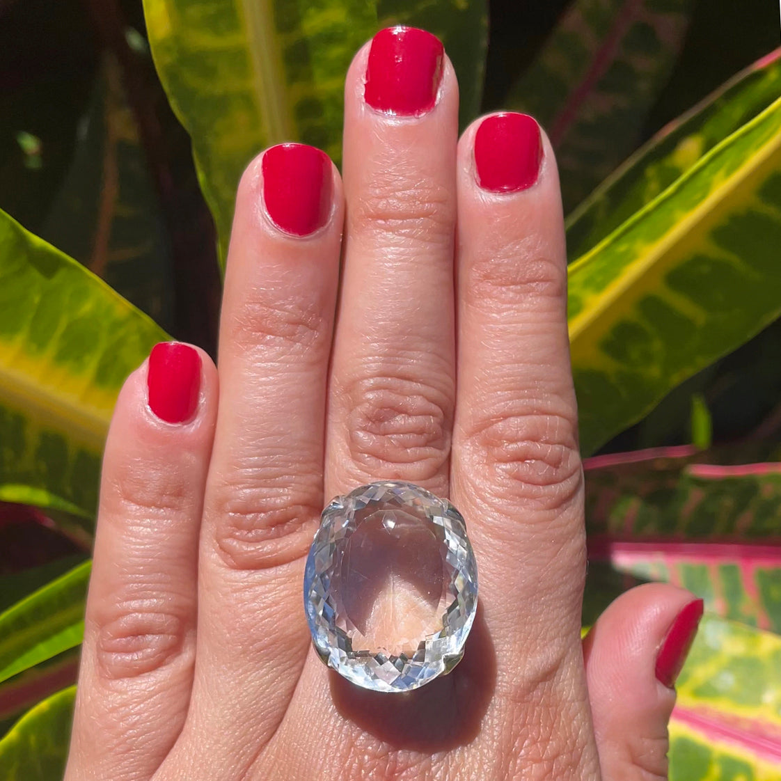 Clear Quartz Stunner Ring