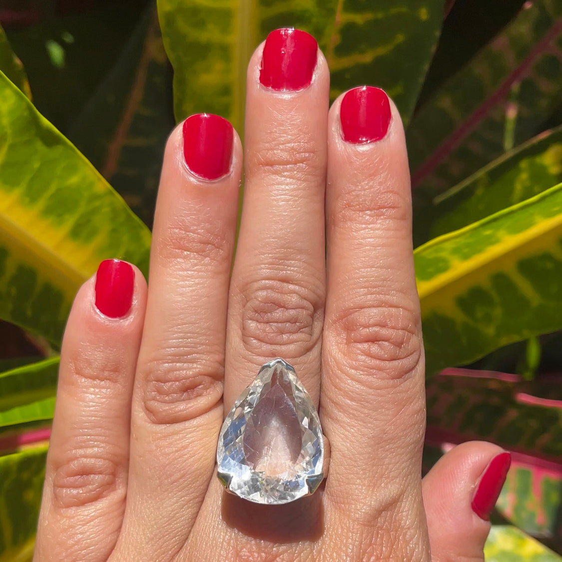 Clear Quartz Stunner Ring