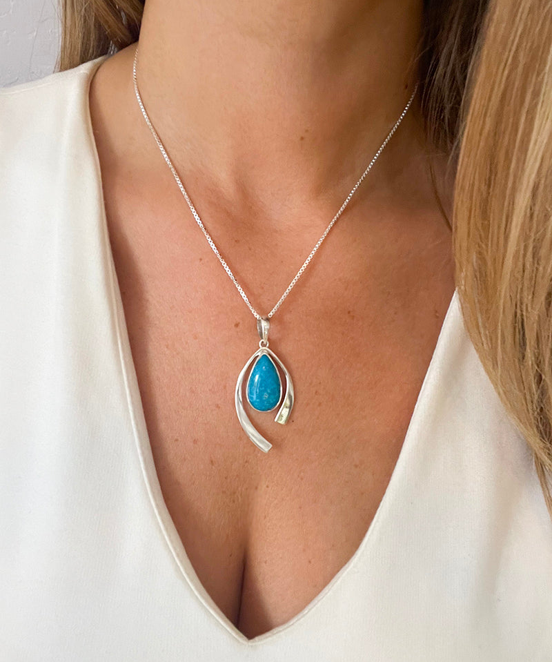 Turquoise Wave Necklaces