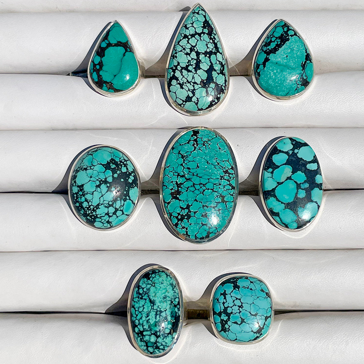 arizona turquoise natural a grade 925 sterling silver